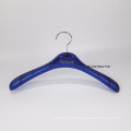 DL447A BYFORE Dark blue transparent male business suit hanger plastic hanger elegant hanger with round hook